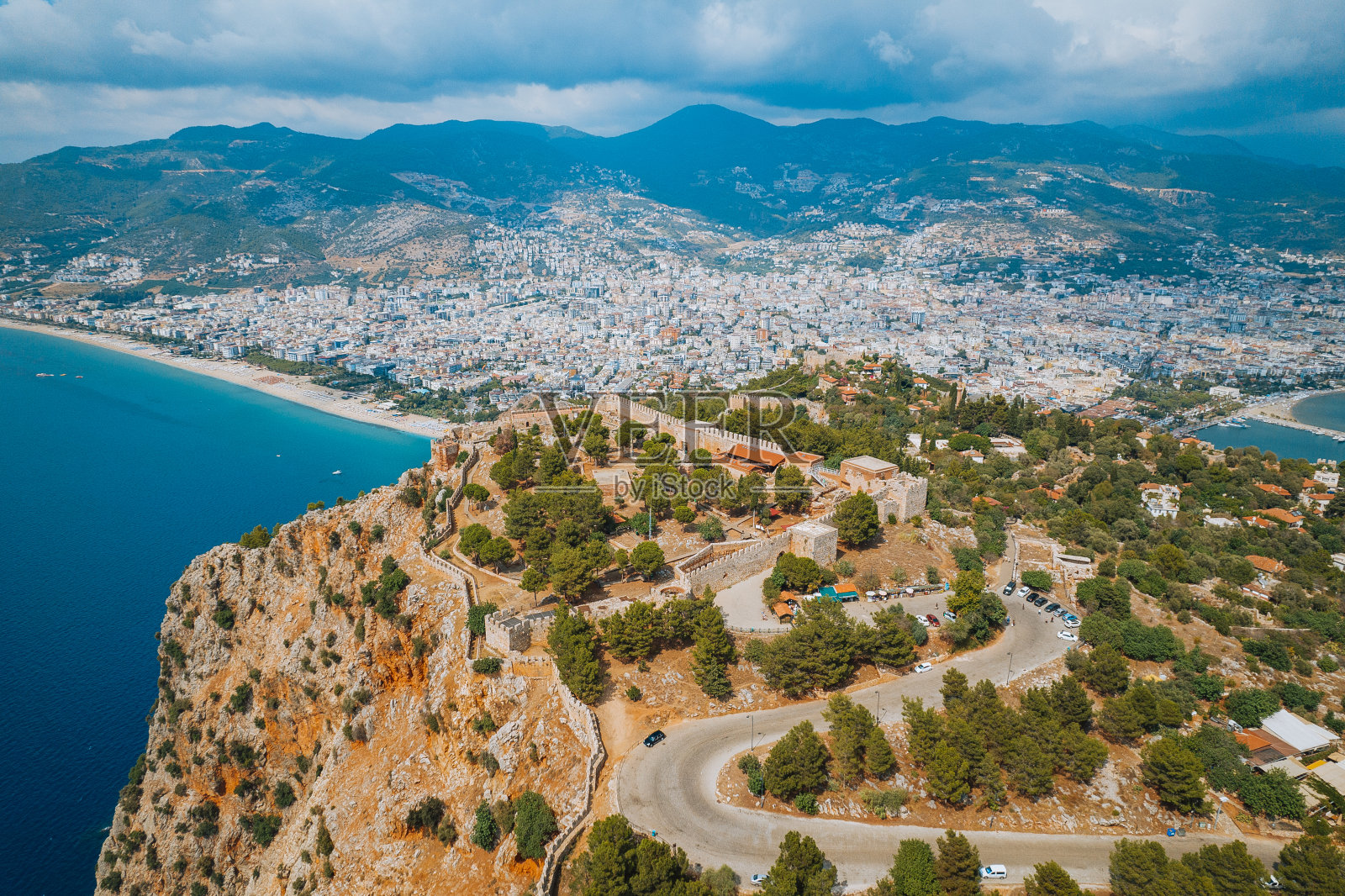 土耳其安塔利亚地区的阿拉尼亚城堡照片摄影图片