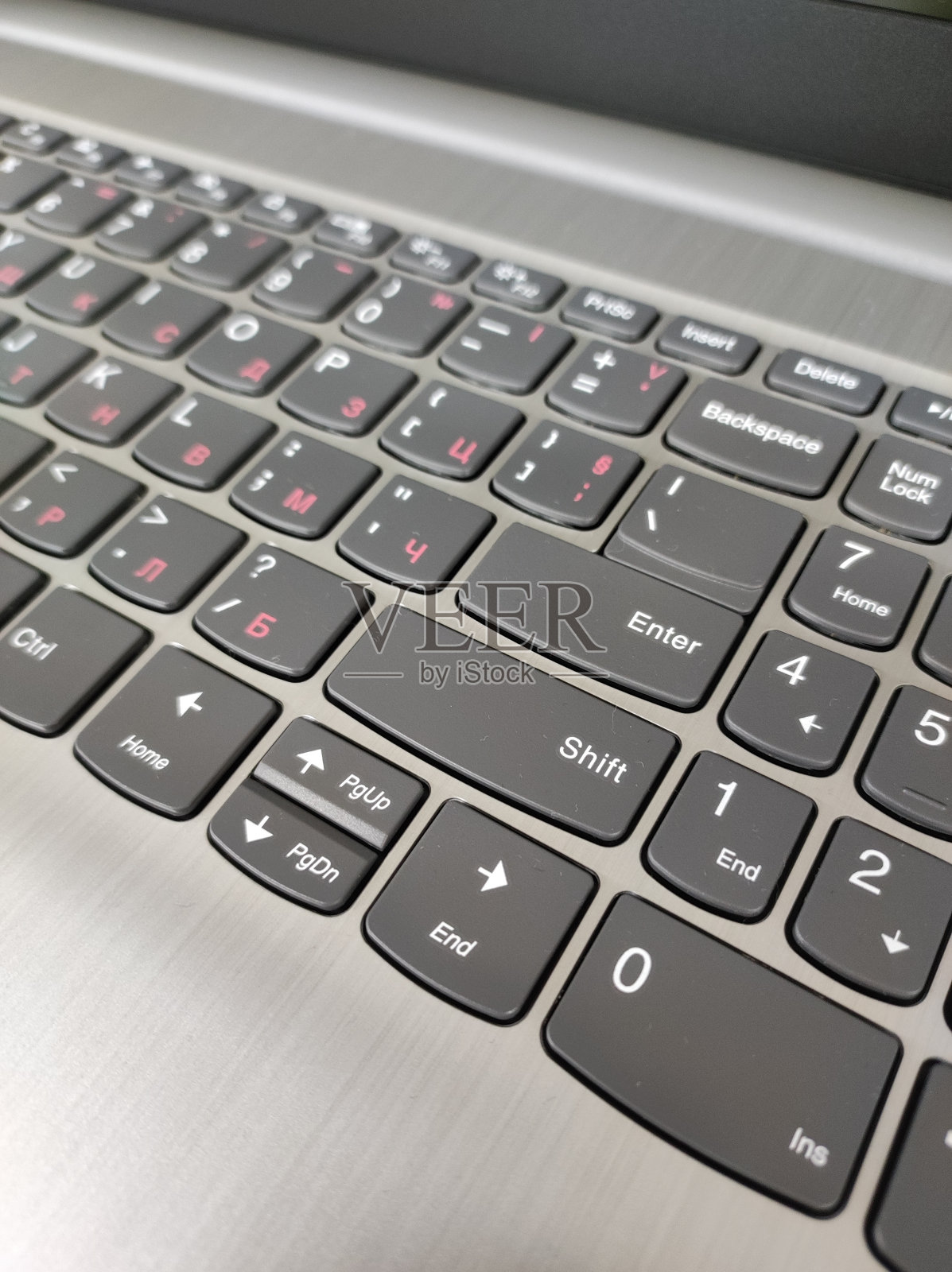 笔记本电脑键盘特写照片摄影图片