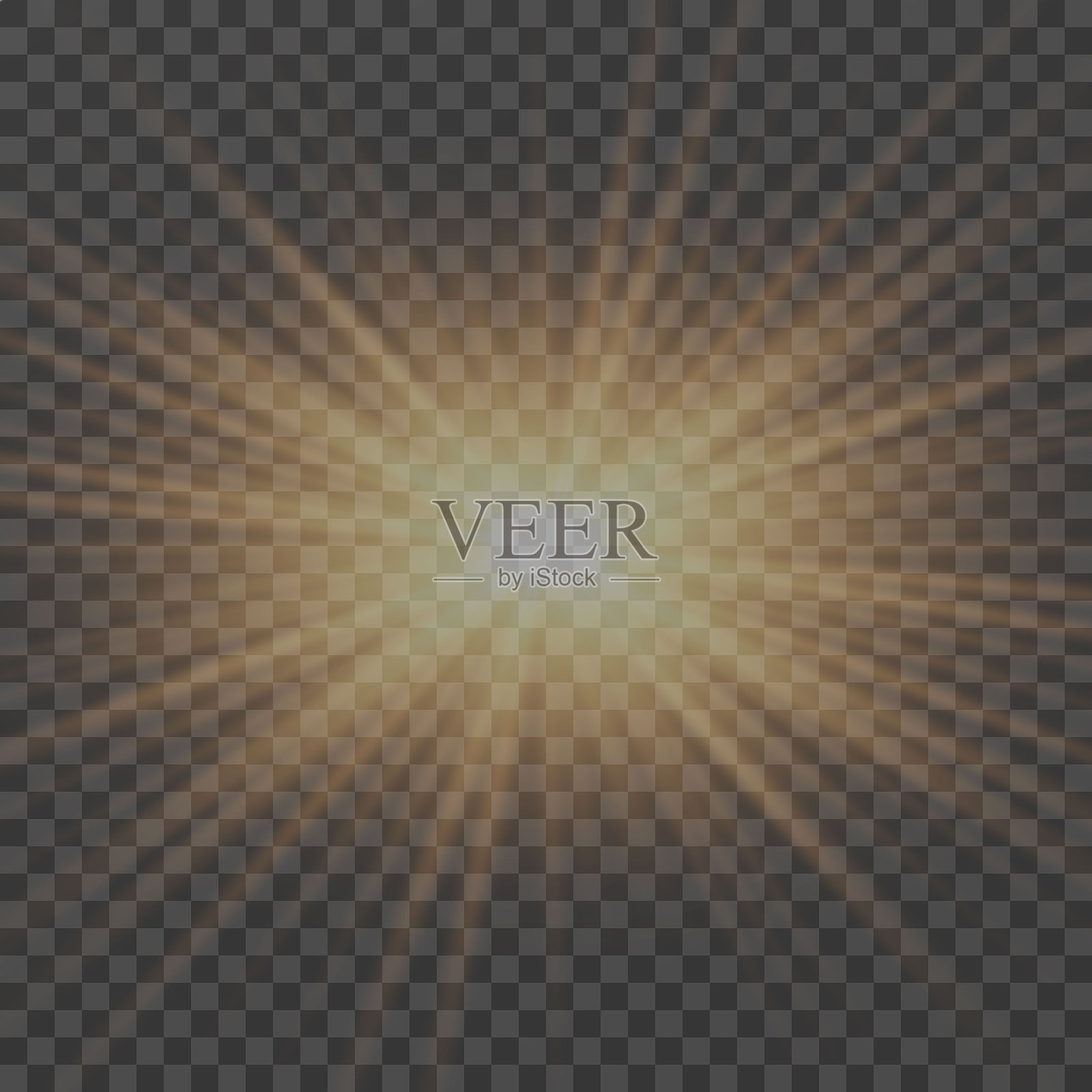 矢量透明太阳光,镜头光晕特效。前镜头上的太阳耀斑。插画图片素材