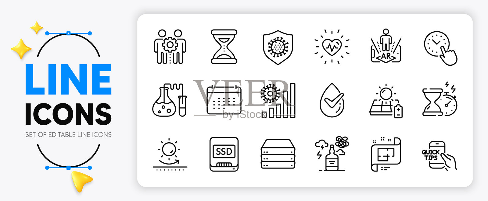 建筑计划酒精成瘾和图标素材