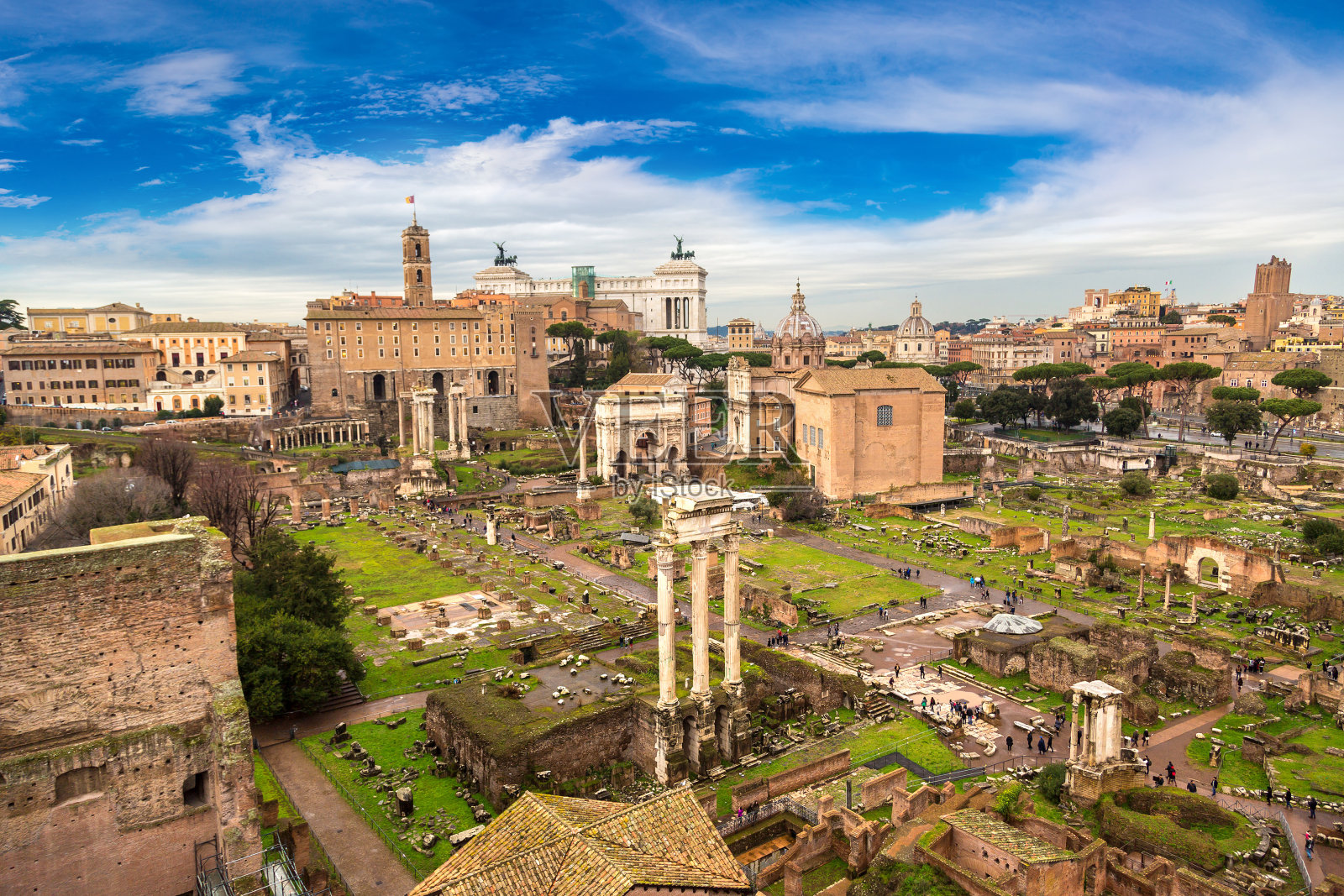 古罗马广场遗址照片摄影图片