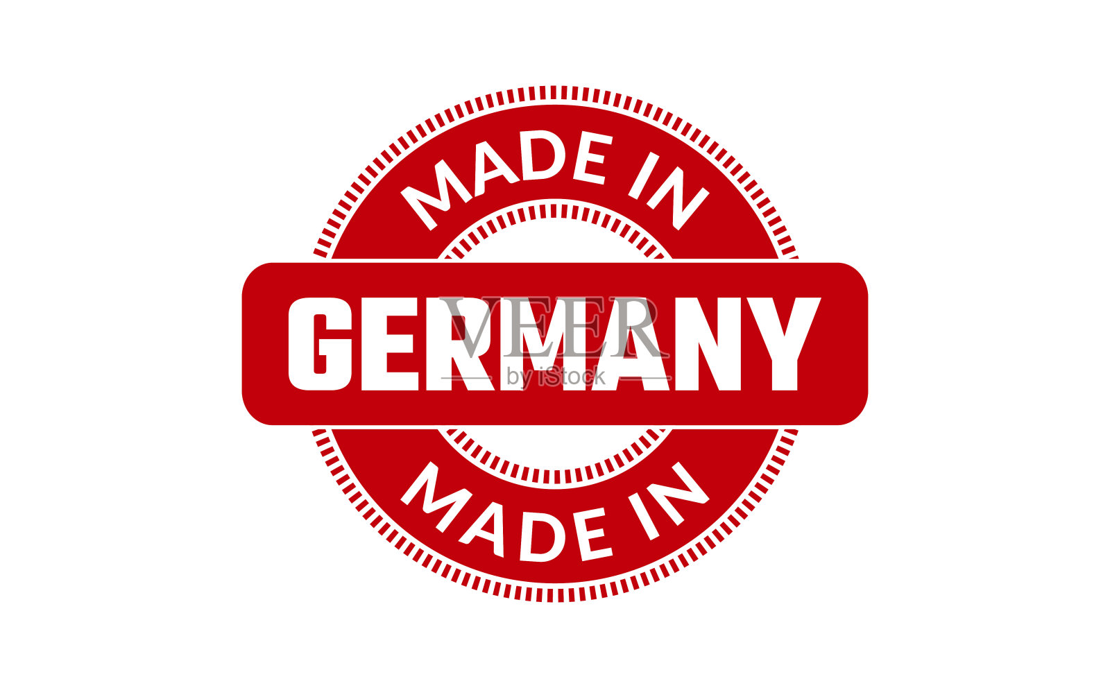 德国制造橡皮图章插画图片素材