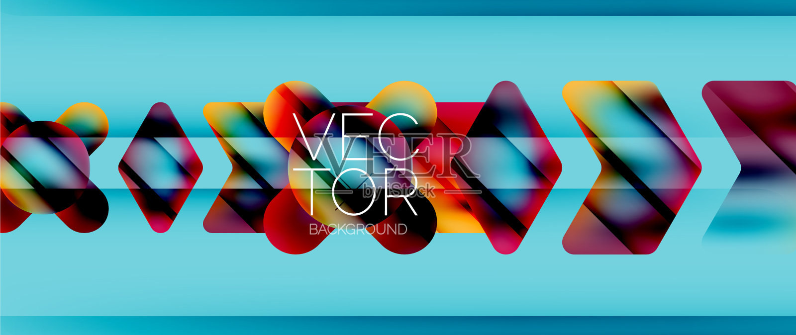 流体梯度箭头几何最小背景插画图片素材