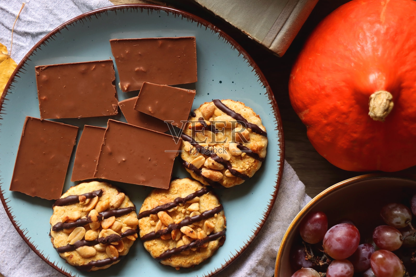 甜食,热饮和秋天的细节照片摄影图片