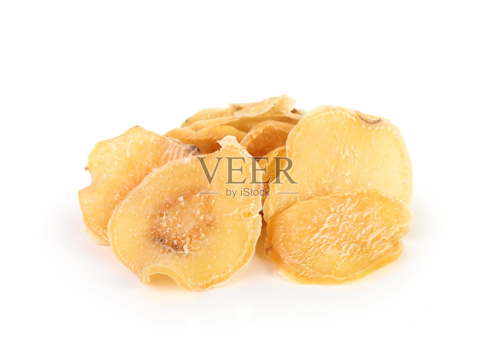 分离的红薯片。照片摄影图片