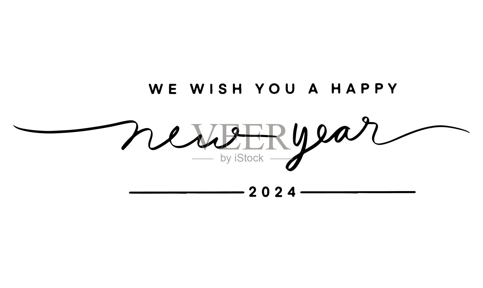 我们祝您新年快乐2024年2023年时间日历新年快乐文字字体书法符号装饰装饰装饰数字圣诞快乐圣诞节销售买家促销产品广告节日插画图片素材