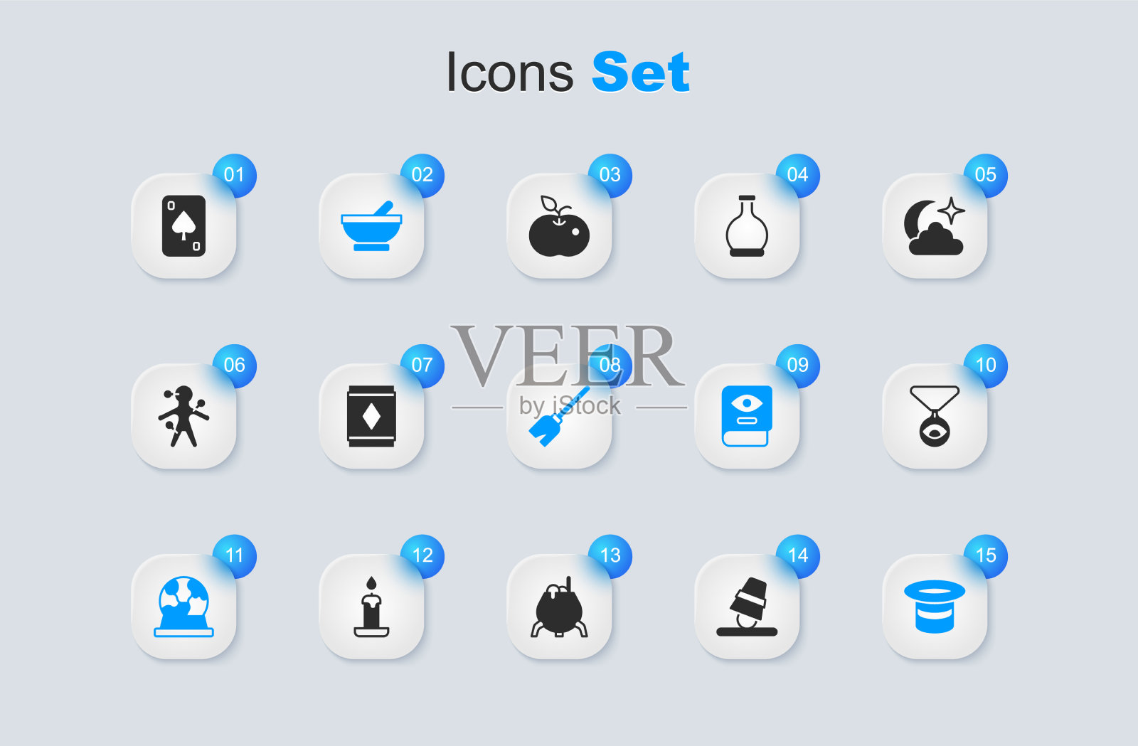 游戏设置顶针魔毯女巫大锅插画图片素材