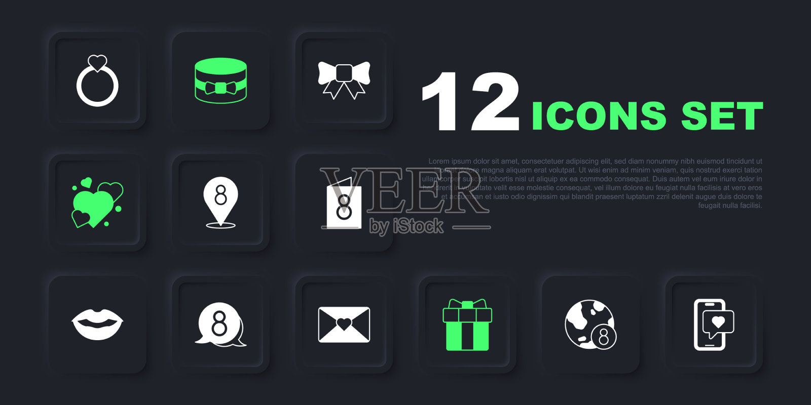 设国际妇女节移动心8插画图片素材