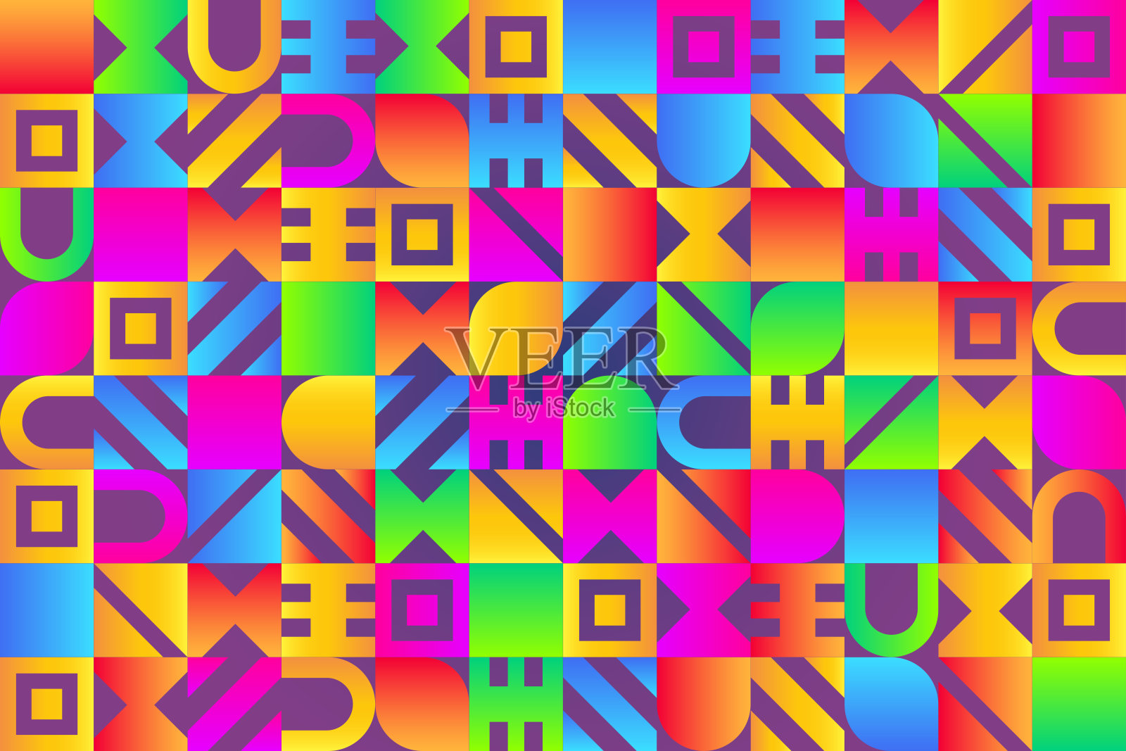 新几何抽象图案插画图片素材