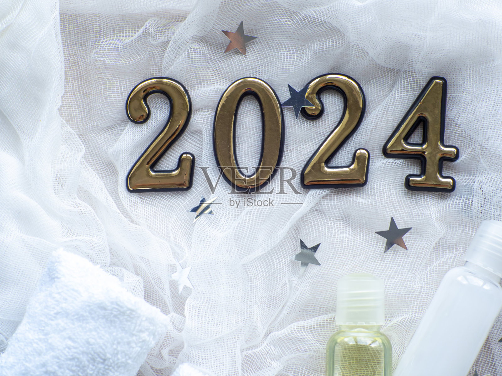 圣诞成分用2024,毛巾和身体护理产品照片摄影图片