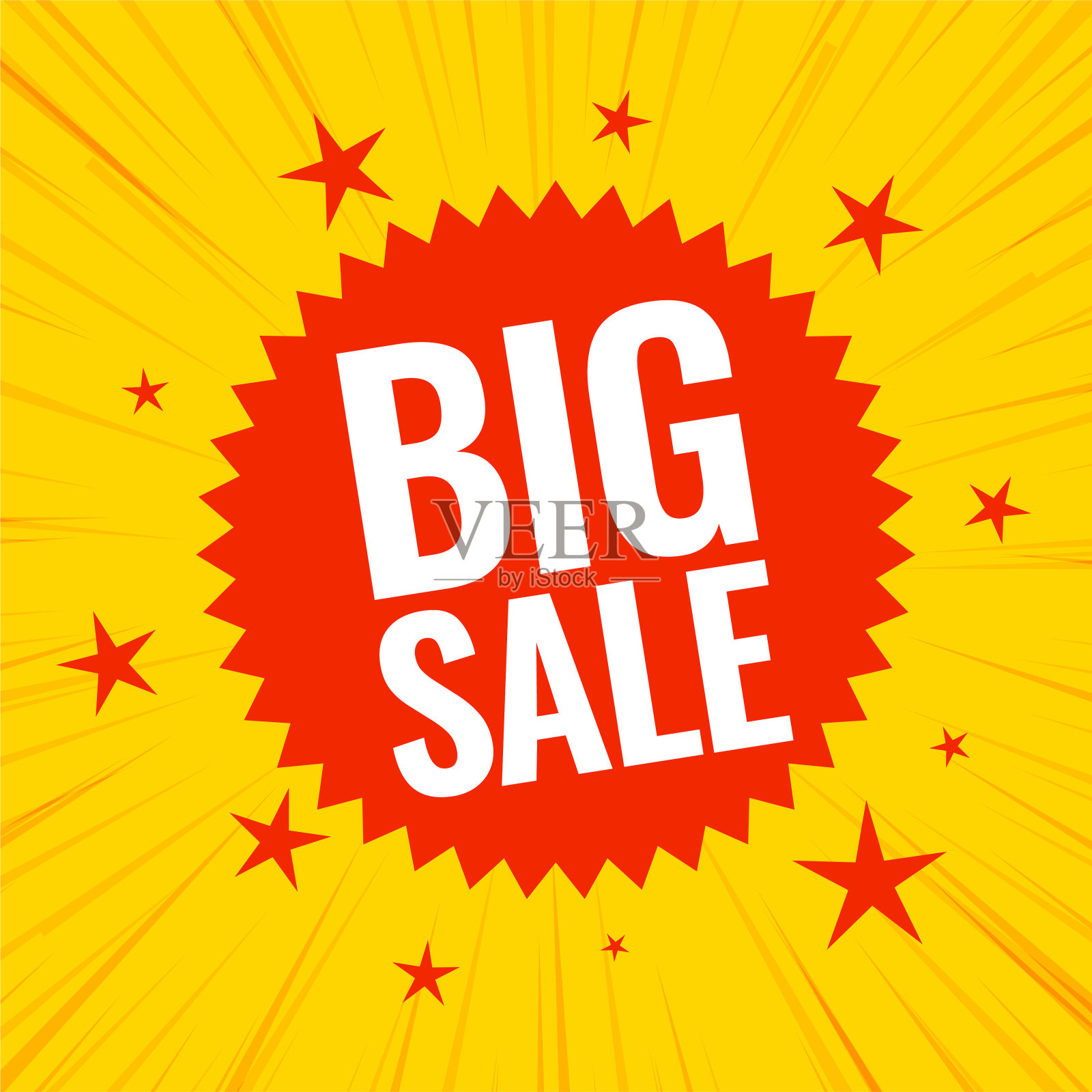 现代大减价优惠券贴纸模板设计插画图片素材