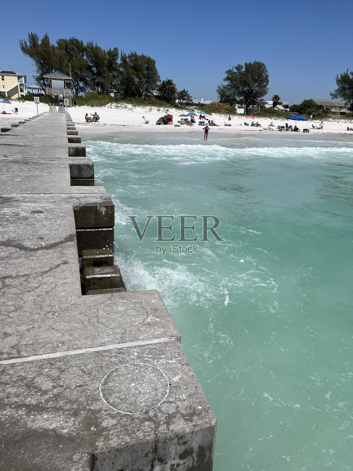 沙滩海岸线照片摄影图片