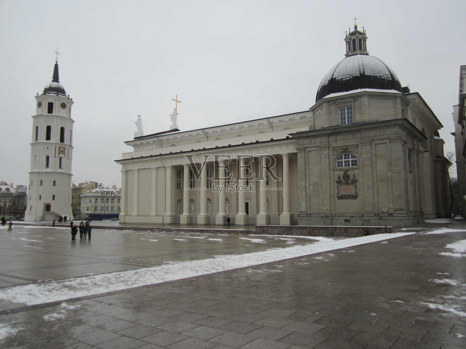 维尔纽斯的天主教堂。照片摄影图片