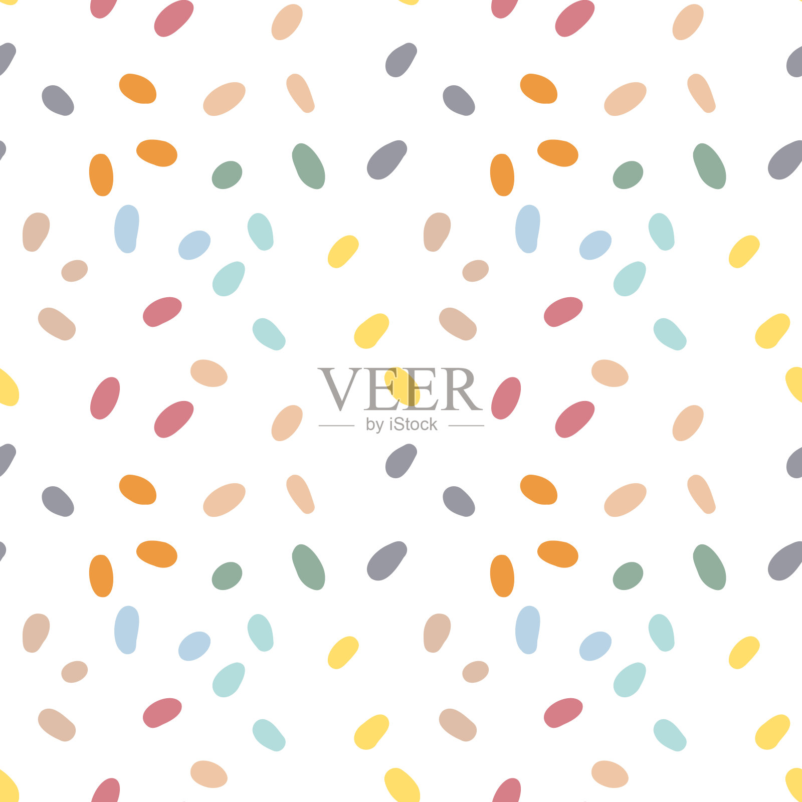 冰淇淋无缝图案。矢量背景设计,纺织品,织物,婴儿服装插画图片素材