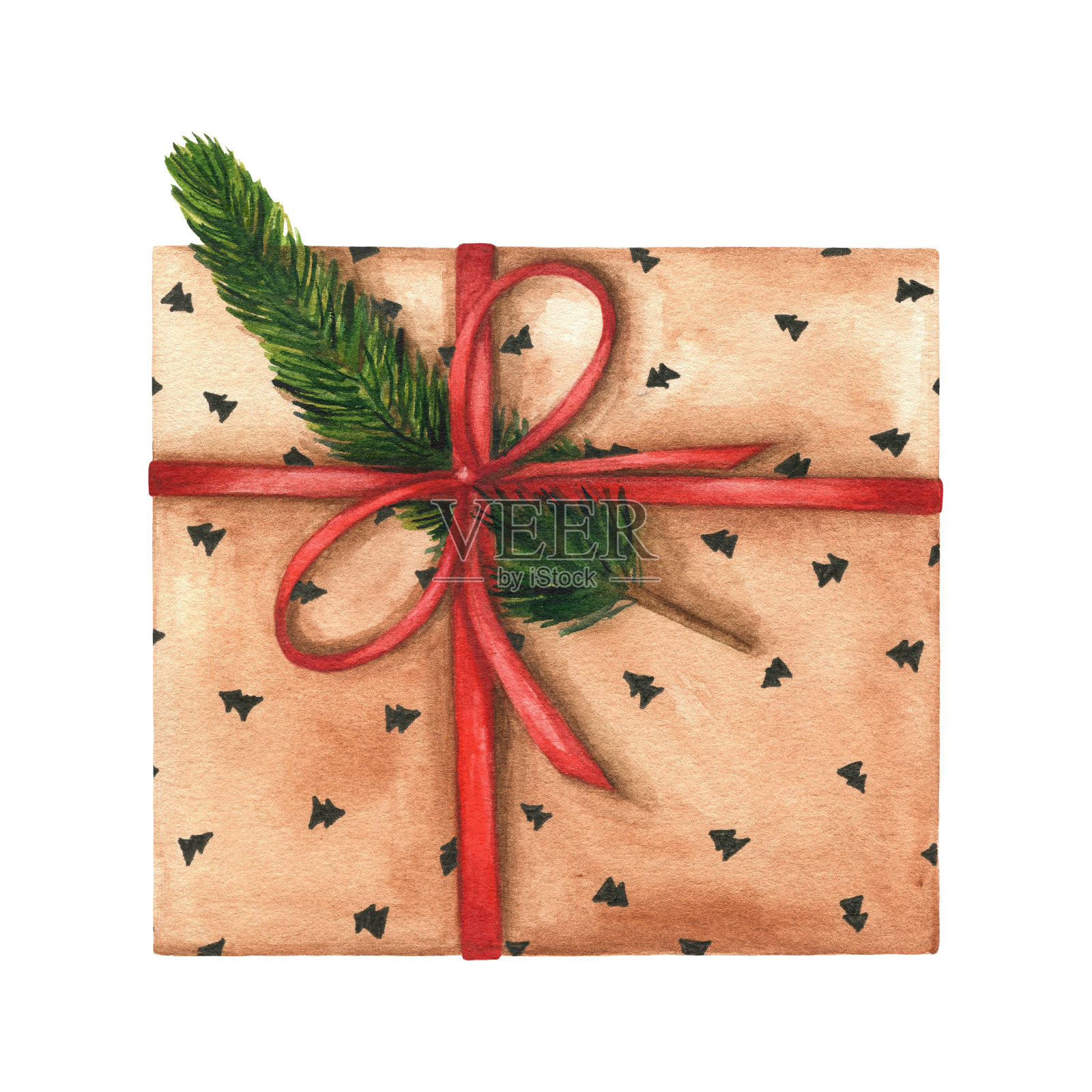 圣诞礼物插画图片素材