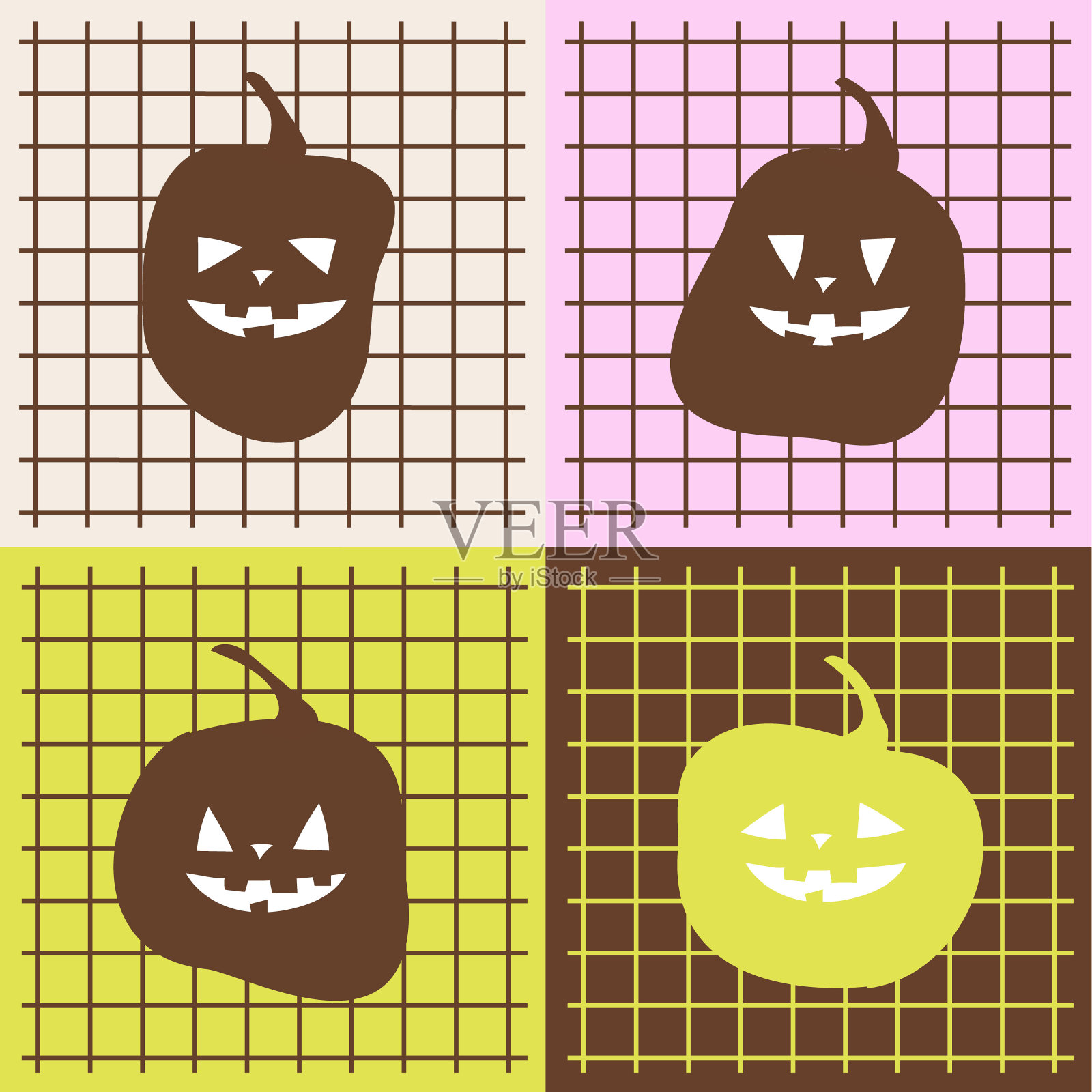 万圣节南瓜插画图片素材