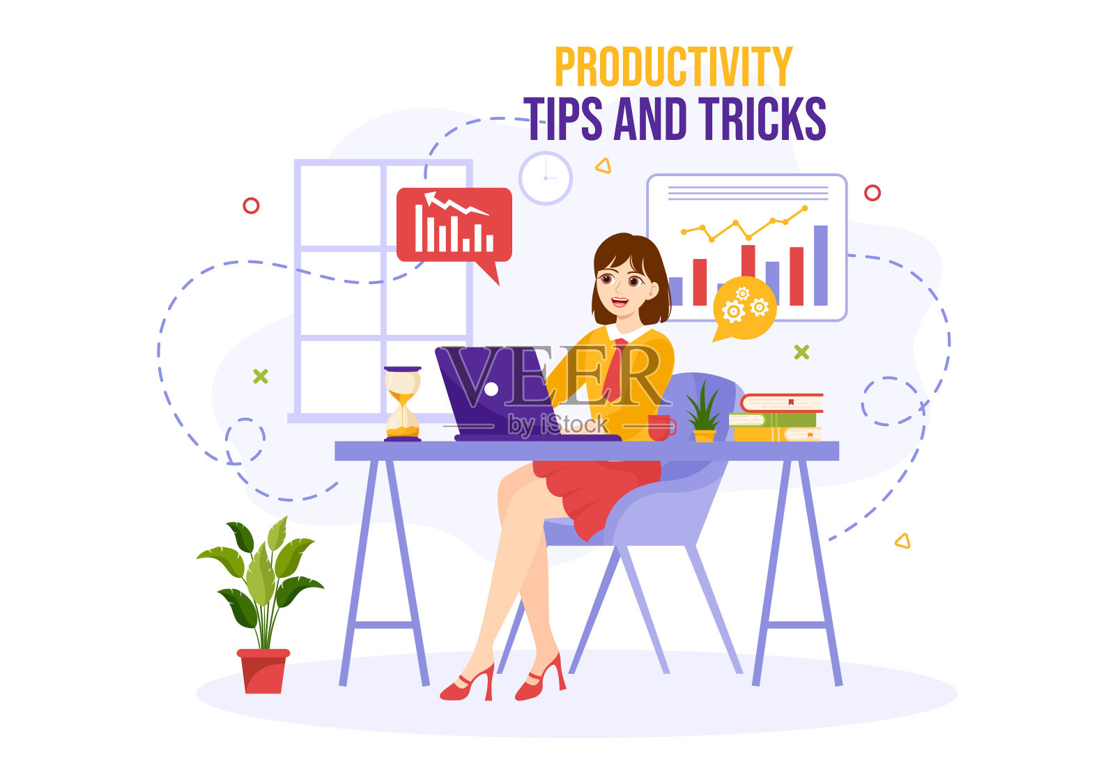 生产力技巧和技巧矢量插图与营销产品有效的广告和促销活动,以提高品牌知名度插画图片素材