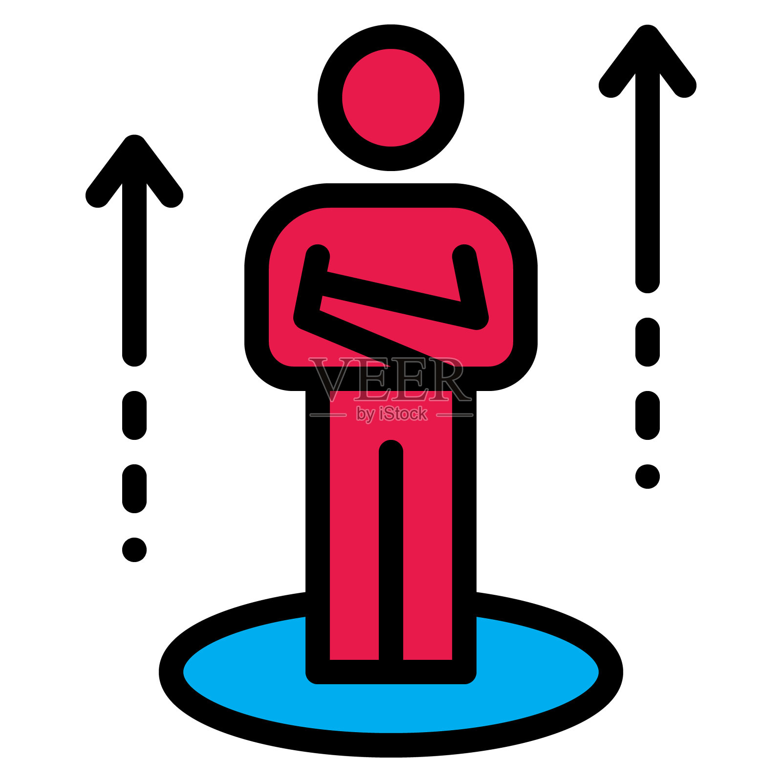 商务人士图标矢量插图,团队合作,商人插画图片素材