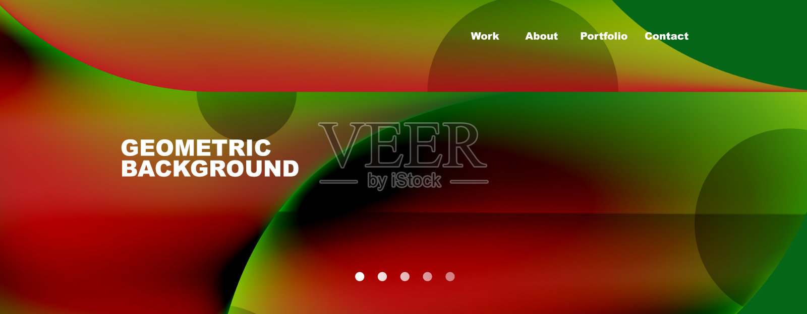 金属光泽流体颜色与几何插画图片素材