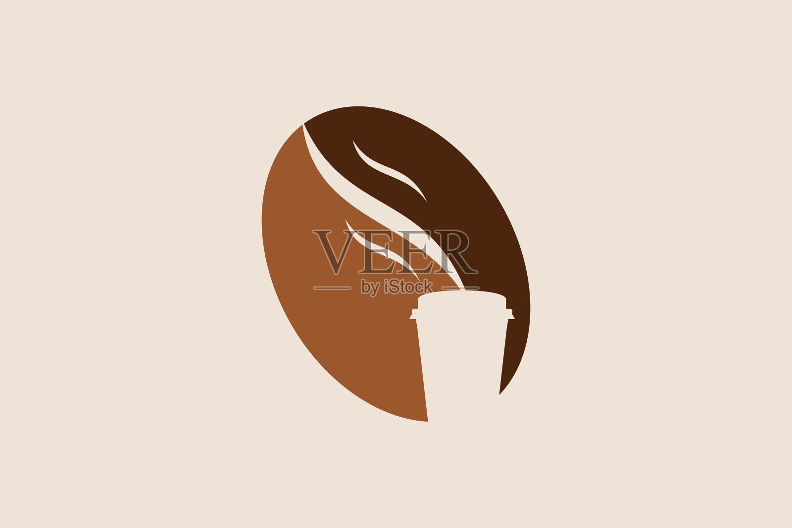 咖啡标志设计插画图片素材