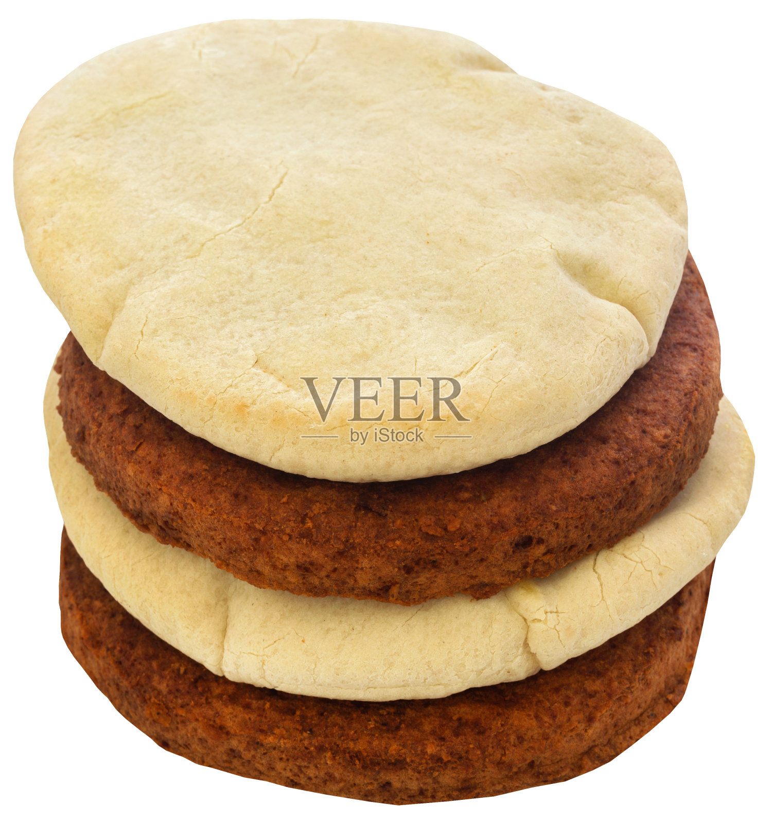 皮塔面包配肉饼照片摄影图片