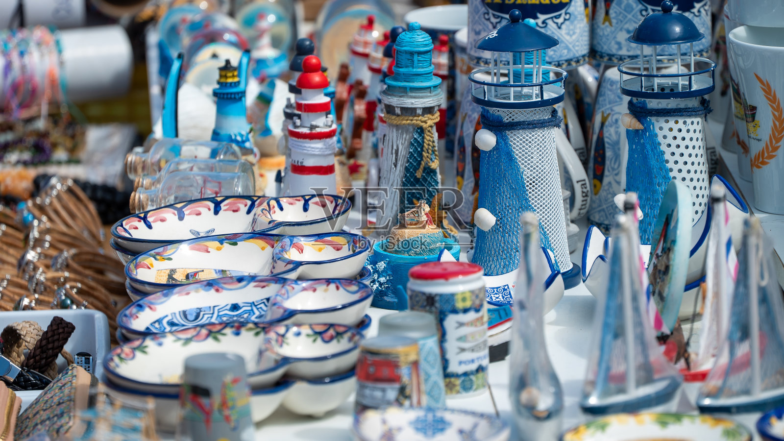 Nazare纪念品钓鱼玩具照片摄影图片