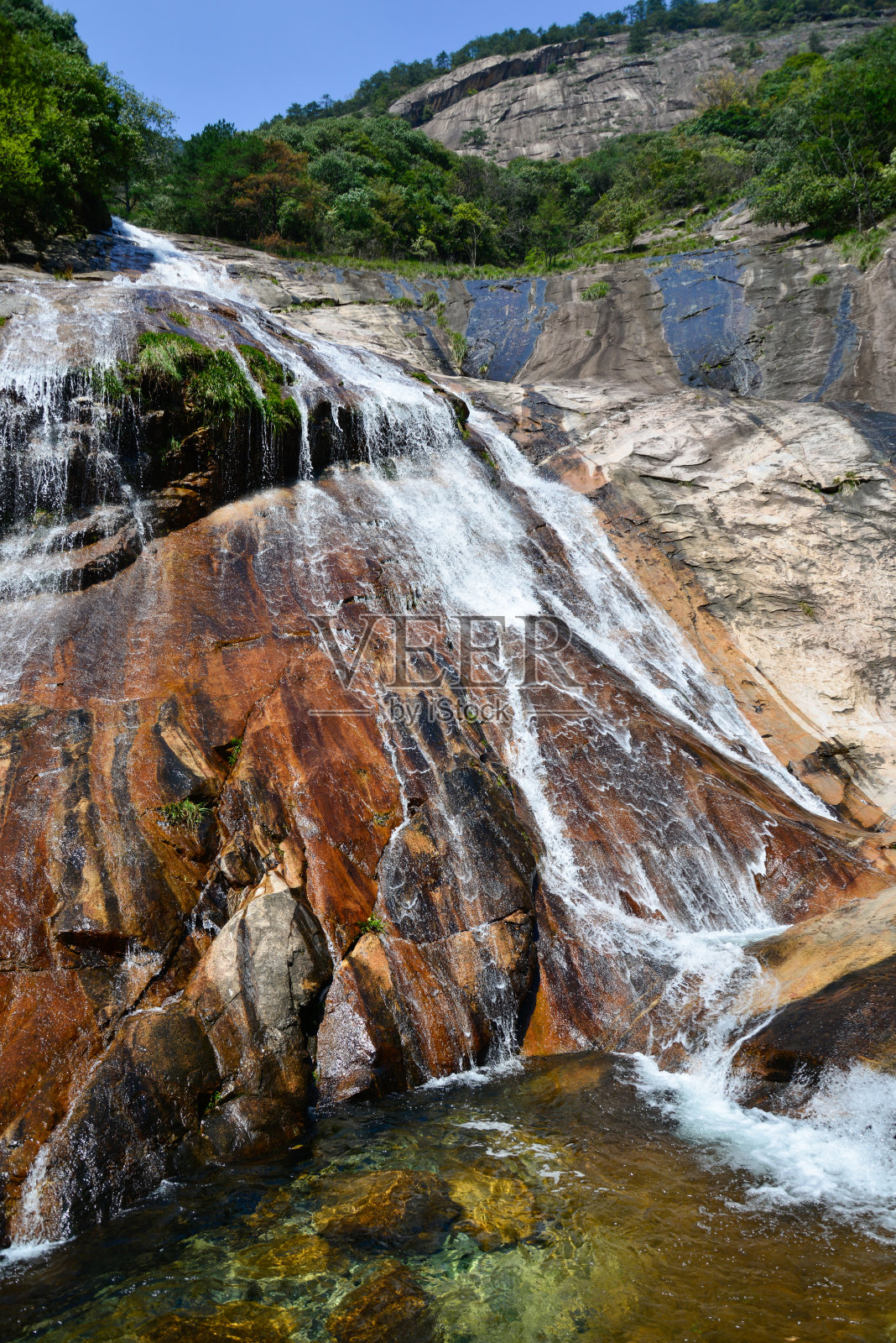 九龙瀑布,黄山照片摄影图片