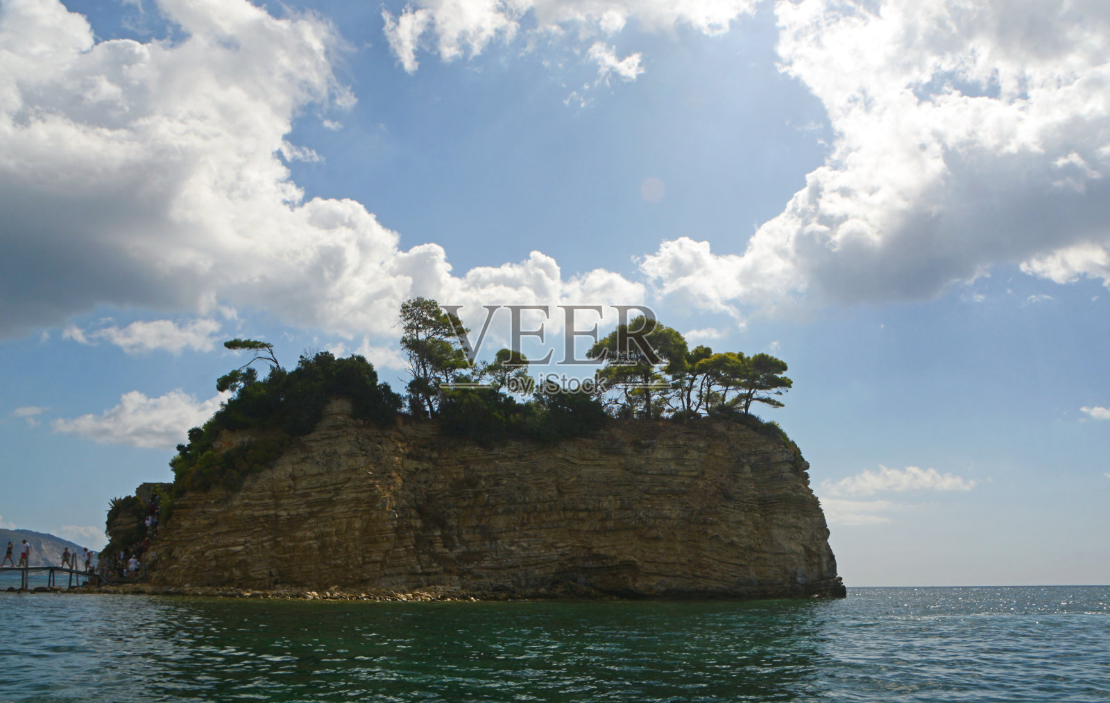 扎金索斯客串岛。照片摄影图片