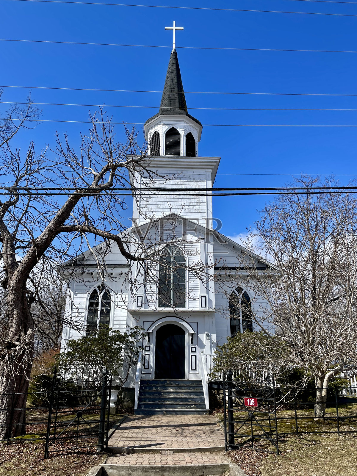 国王街上的圣奥古斯丁教堂照片摄影图片