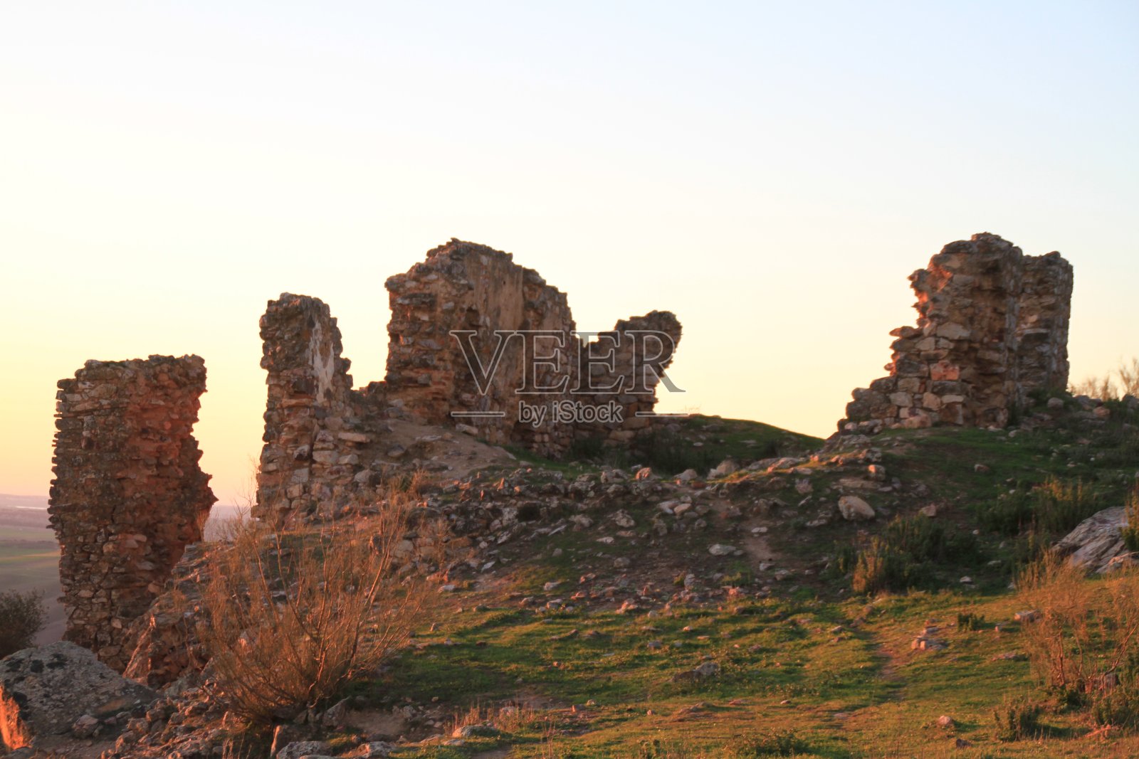 圣堂武士的堡垒照片摄影图片