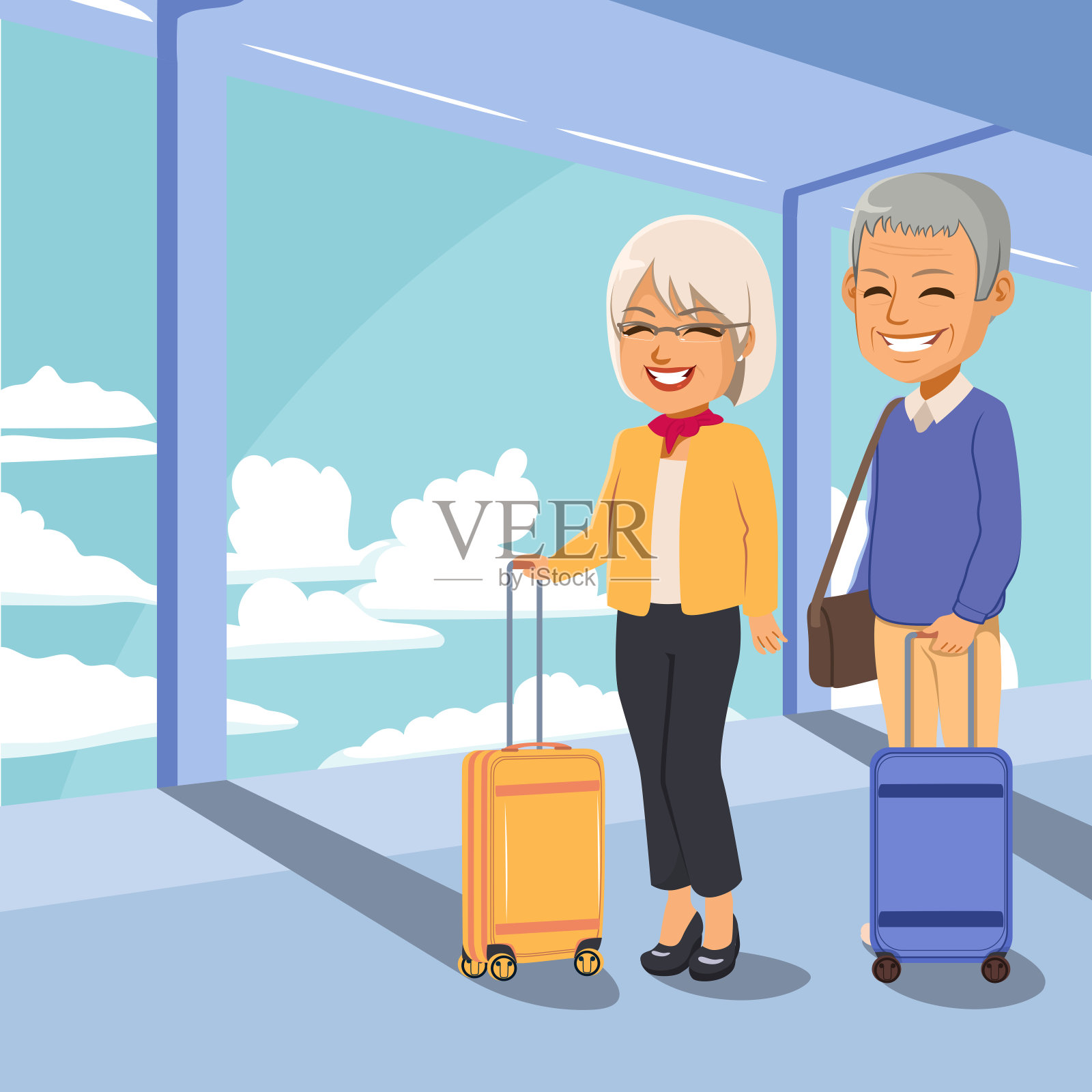 高级旅游插画图片素材