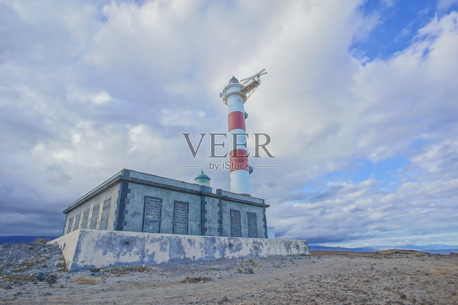 红白灯塔照片摄影图片