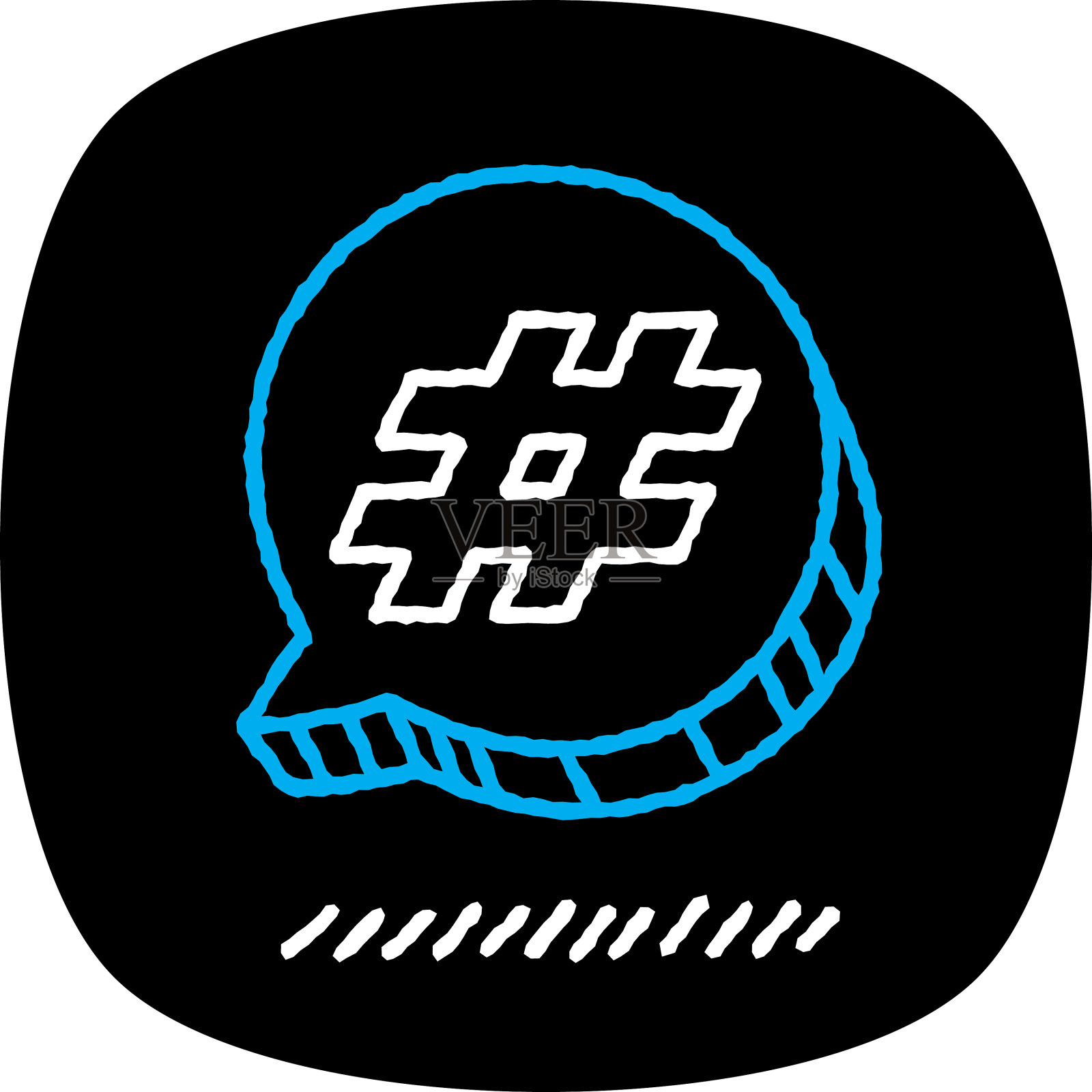 标签演讲泡泡涂鸦3插画图片素材