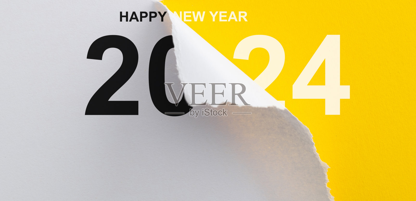 2023年底,2024年初,日历页翻了,新的一年开始了照片摄影图片