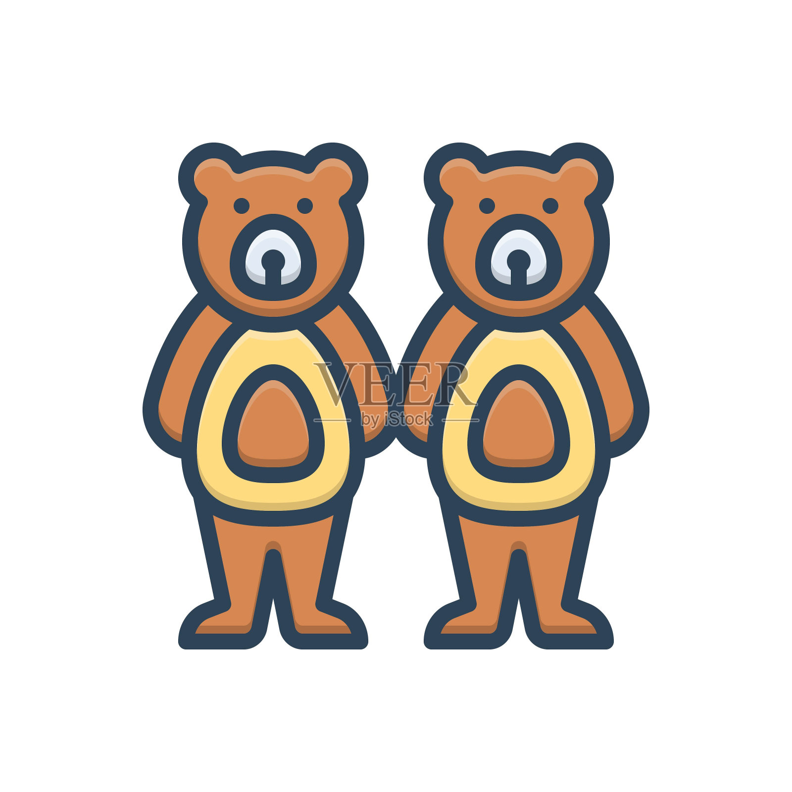 泰迪熊插画图片素材