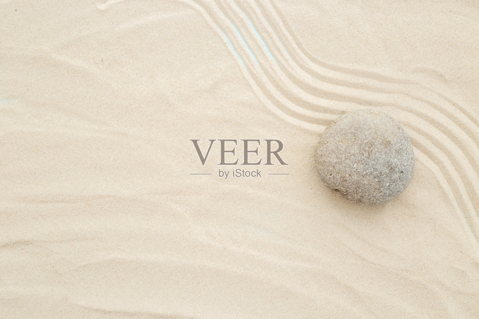 沙质纹理与禅宗花园冥想背景照片摄影图片