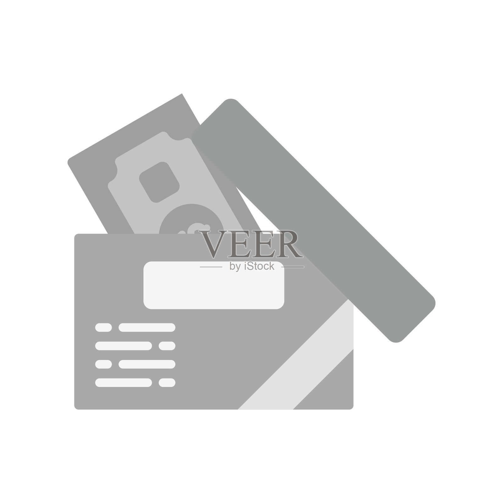 集资”图标插画图片素材