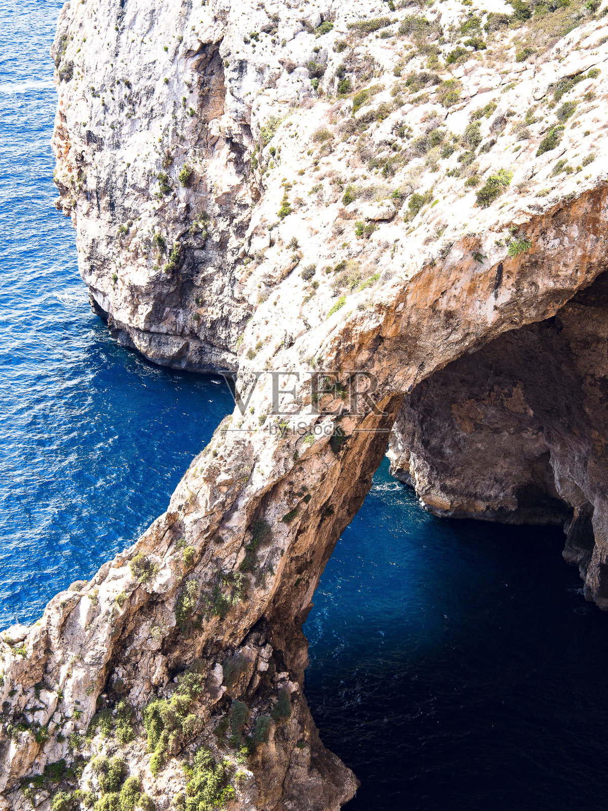 地中海悬崖峭壁的美景照片摄影图片