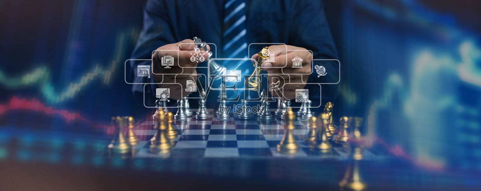 企业财务管理战略,商人和投资者计划的战略,以产生利润,为公司的成长和进步。商业规划概念。照片摄影图片