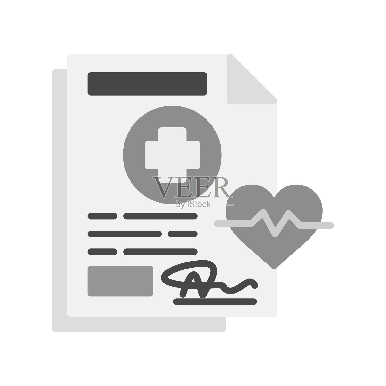 健康保险图标插画图片素材