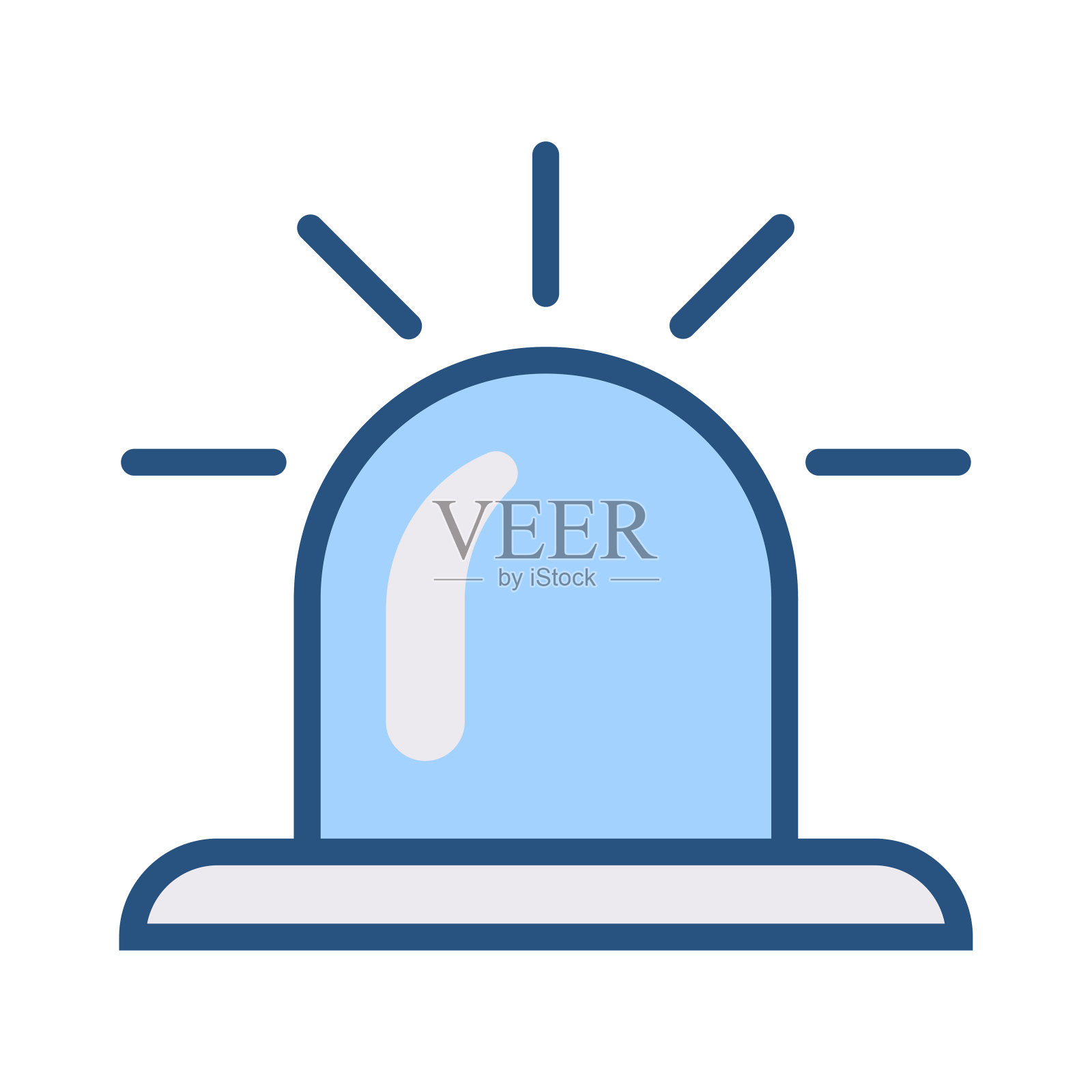 紧急警笛图标插画图片素材