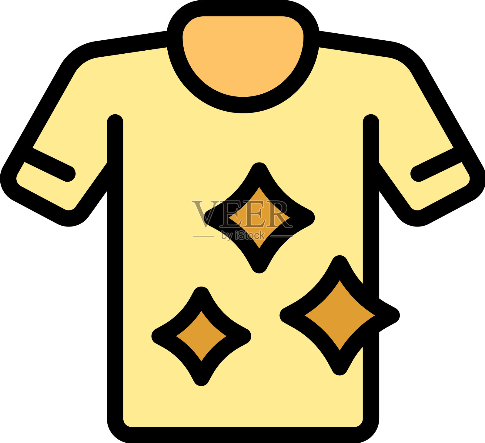 干净的衬衫图标插画图片素材