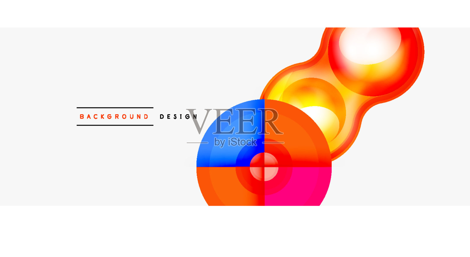 创意圆形几何抽象背景插画图片素材