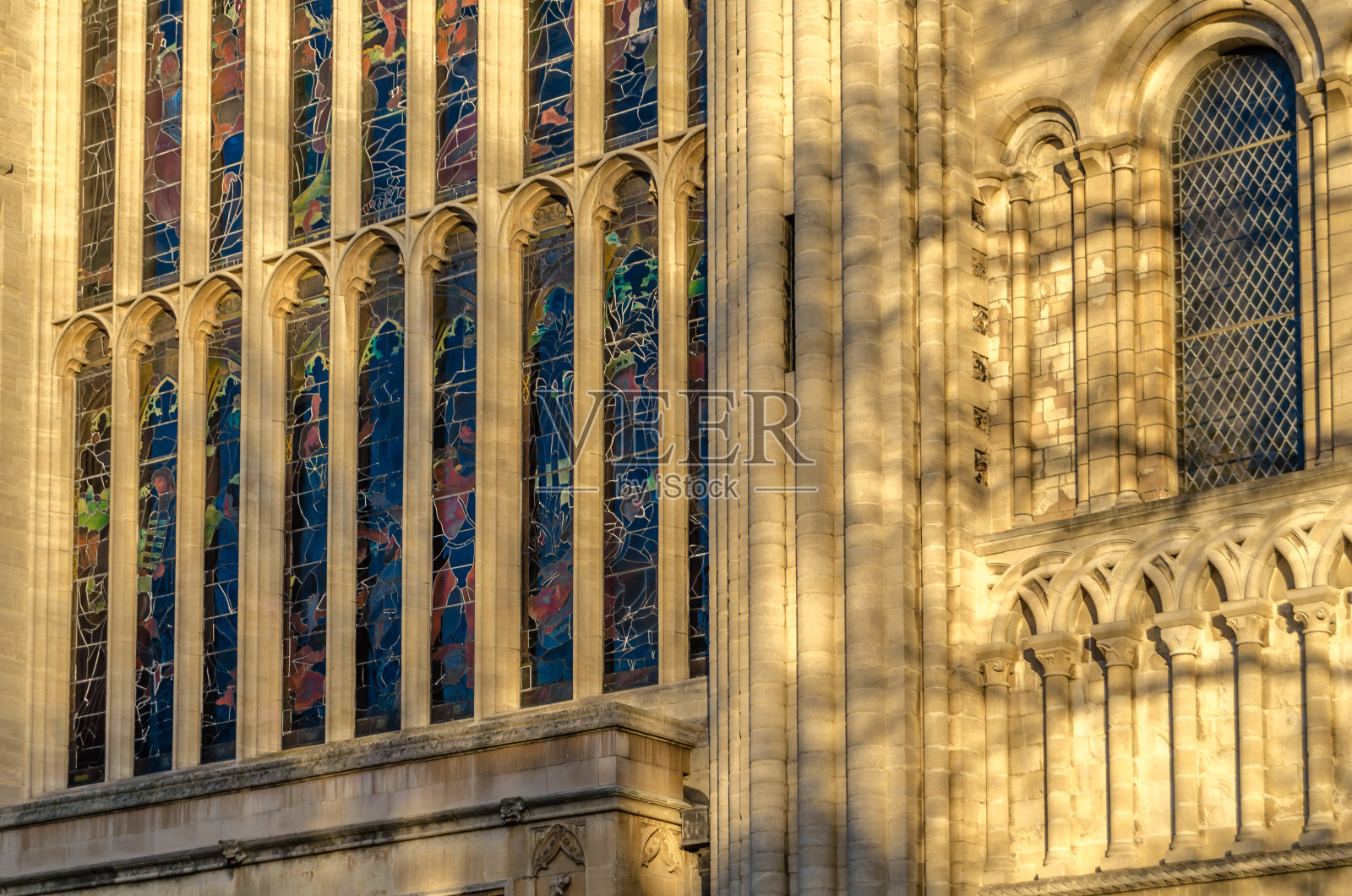 诺里奇大教堂的建筑细节照片摄影图片