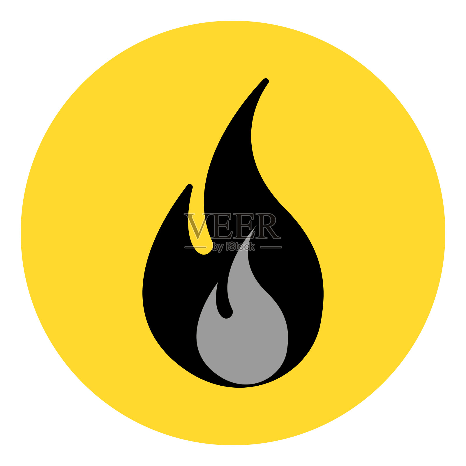 透明背景上的警告矢量插图插画图片素材