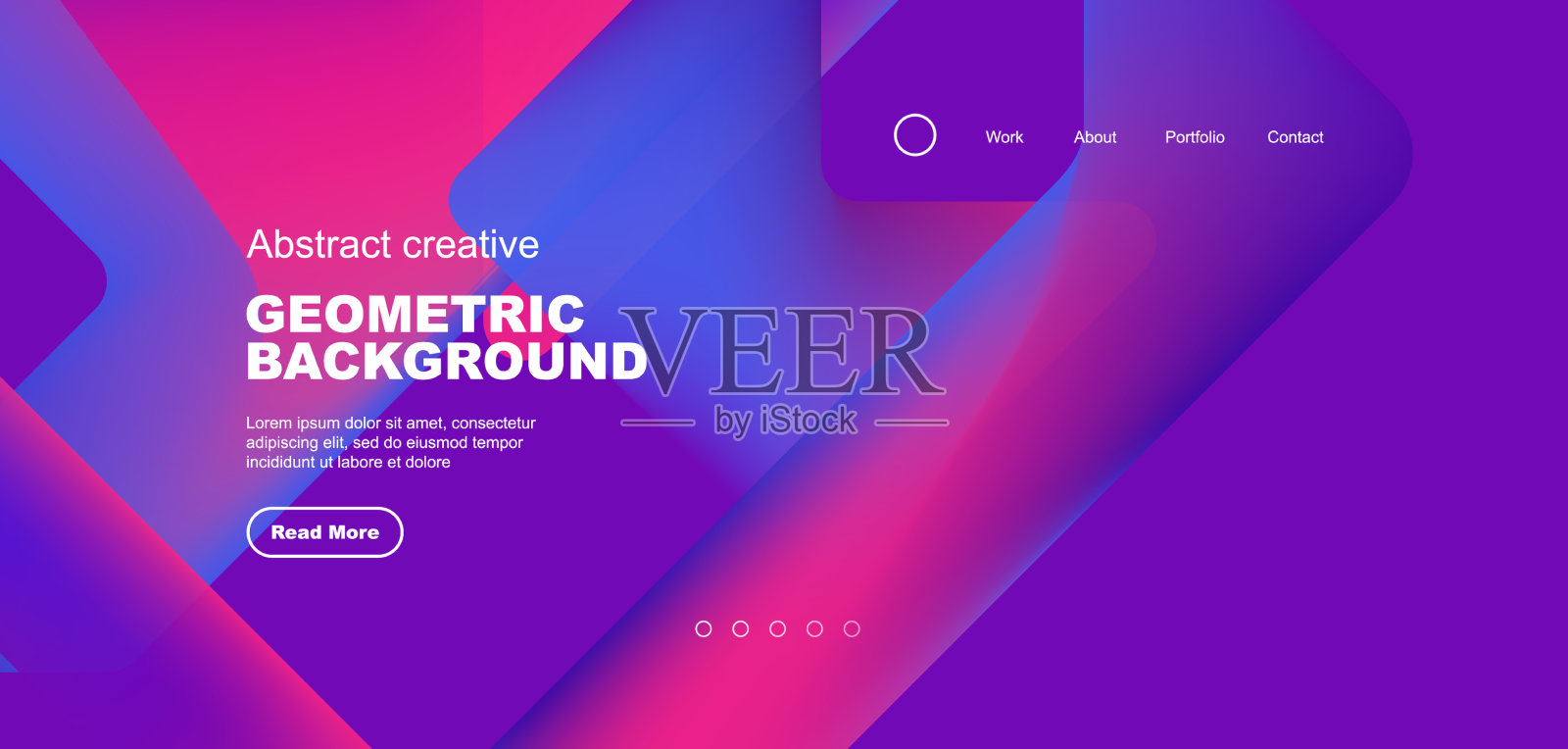 抽象新潮的几何图案海报插画图片素材