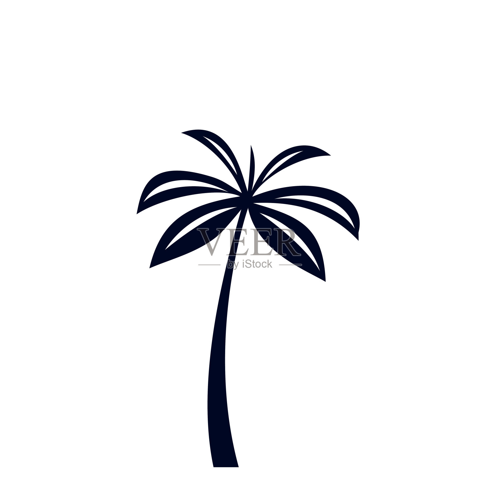 热带棕榈树插画图片素材