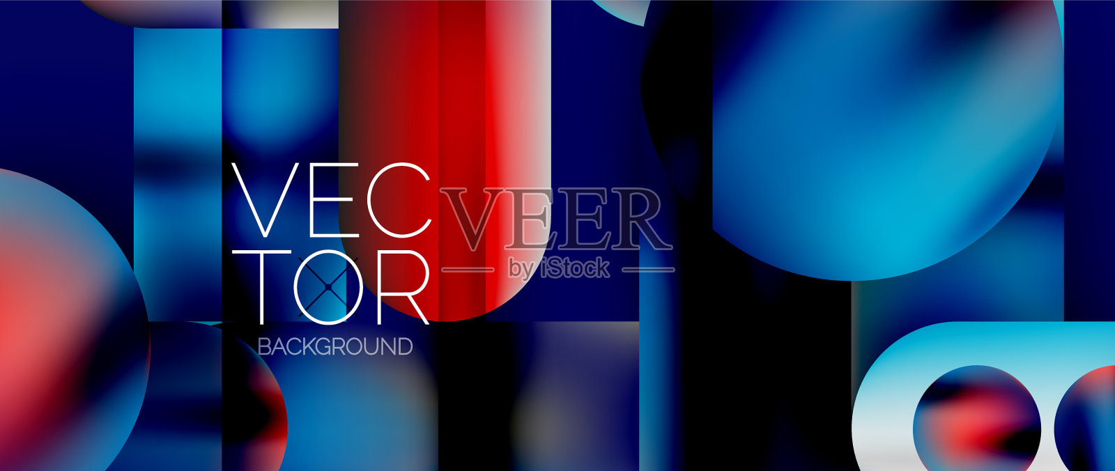 几何形状流体梯度抽象最小插画图片素材