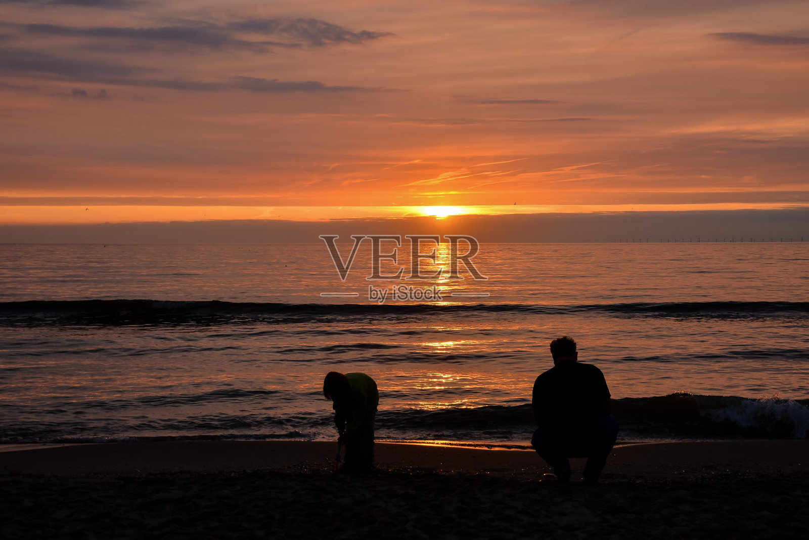 海上热带日落照片摄影图片