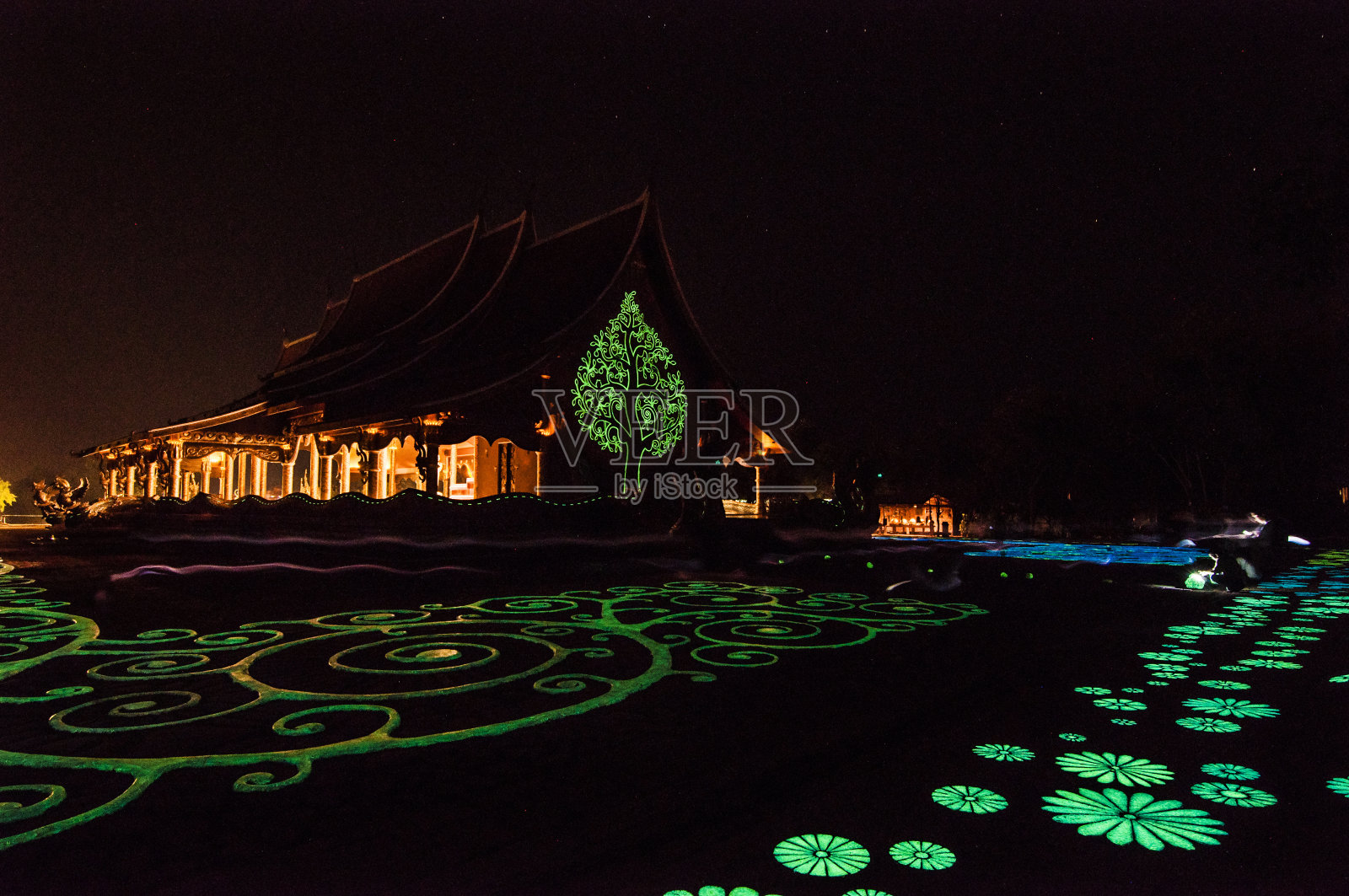 Wat Sirindhorn Wararam寺庙(Phu Prao寺)照片摄影图片